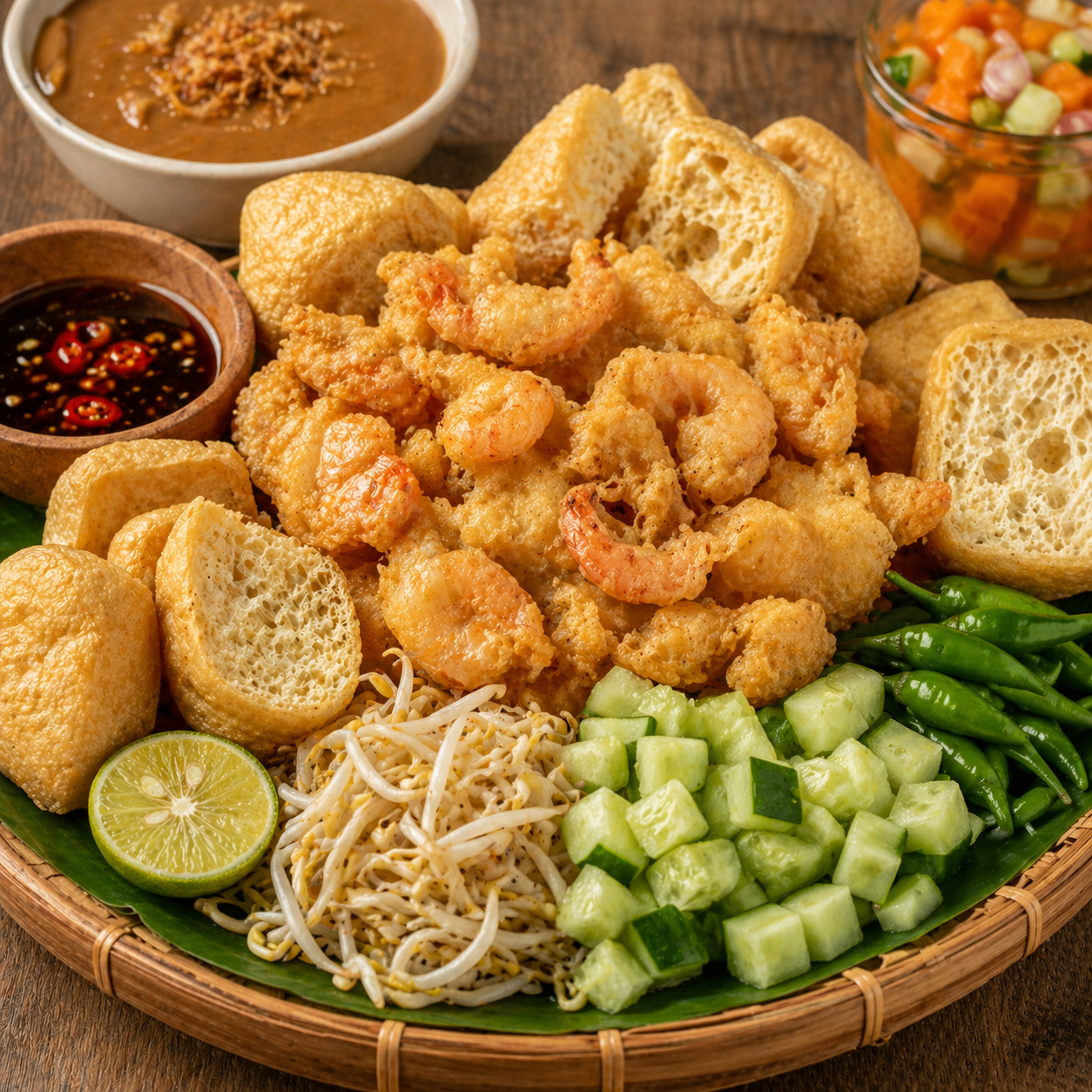 Tahu Pong Gimbal Komplit Kedai Tiga Nyonya